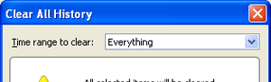 Firefox 3 clearing browser cookies history