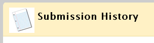 Submission History of your MyGrades showing instructor feedback and the area for attached files