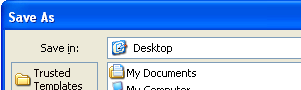 Microsoft Word 2007 Save As dialog box with Rich Text Format chosen as the Save As Type