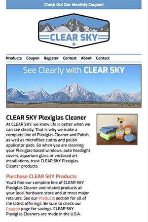 Clear Sky Website