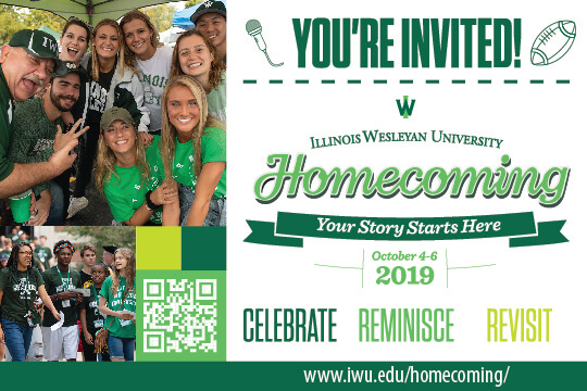 Illinois Wesleyan University Homecoming 2019 Half Page Magazine Ad