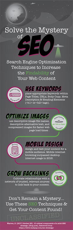 Solve the Mystery of SEO Infographic