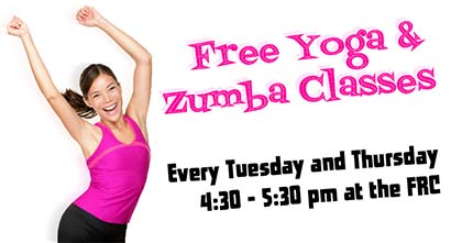 Free Yoga and Zumba Course Announcement Design