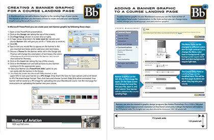 Creating a Banner Graphic For a Course landing Page Handout (PDF)