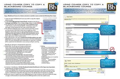 Using Course Copy to Copy a Blackboard Course Handout (PDF)